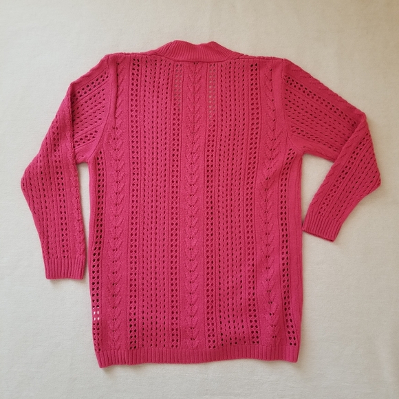Milan Kiss Open Stich Cardigan Women Size L - Picture 4 of 15